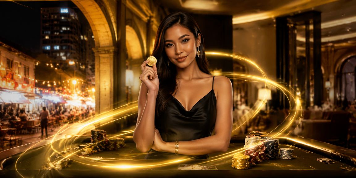 Pemain poker dalam suasana kasino Malaysia yang bergaya dan profesional